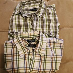 Bundle of plaid shirts